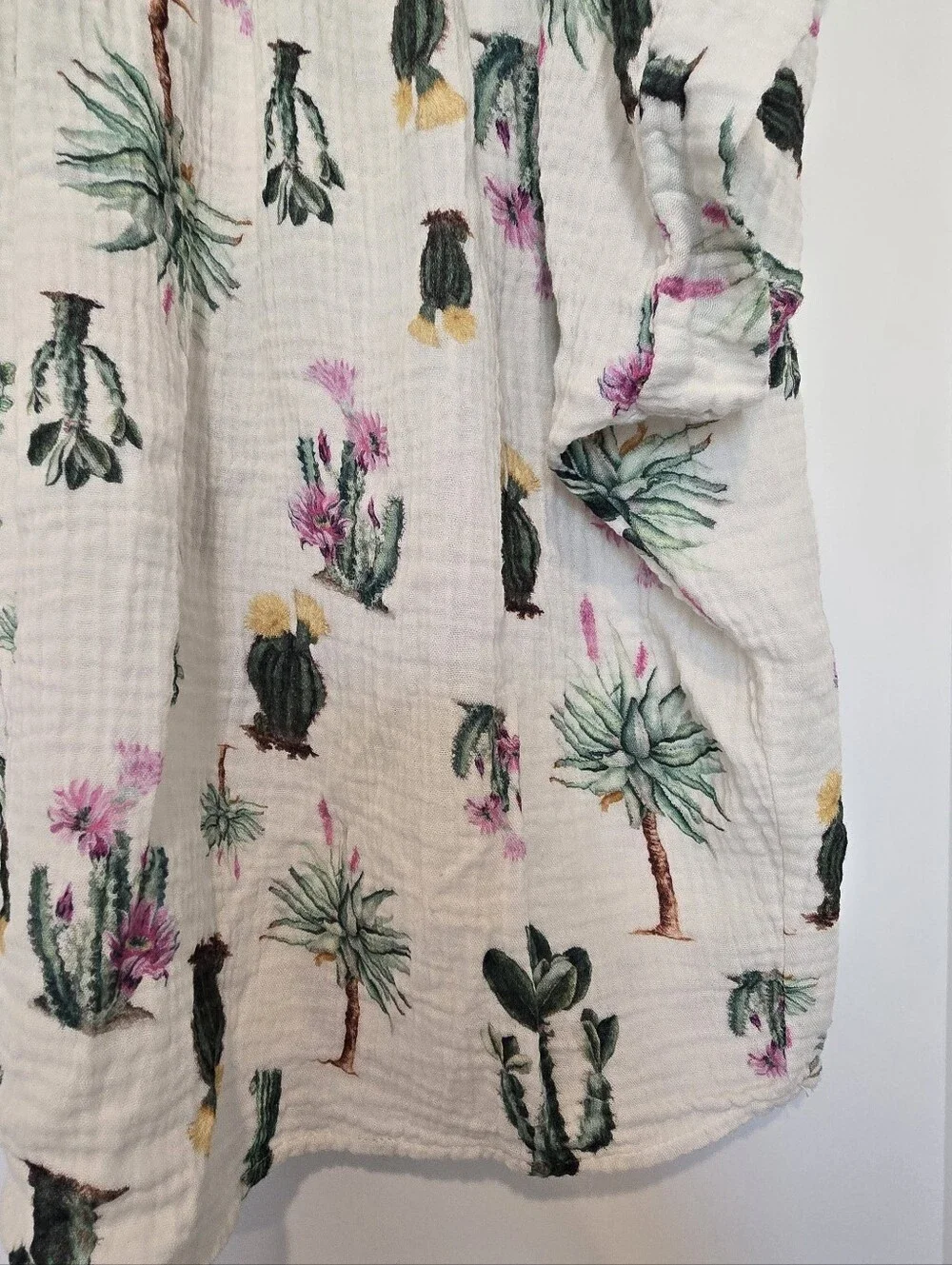 Boutique Cactus Print Set - Top & Shorts With Pockets
